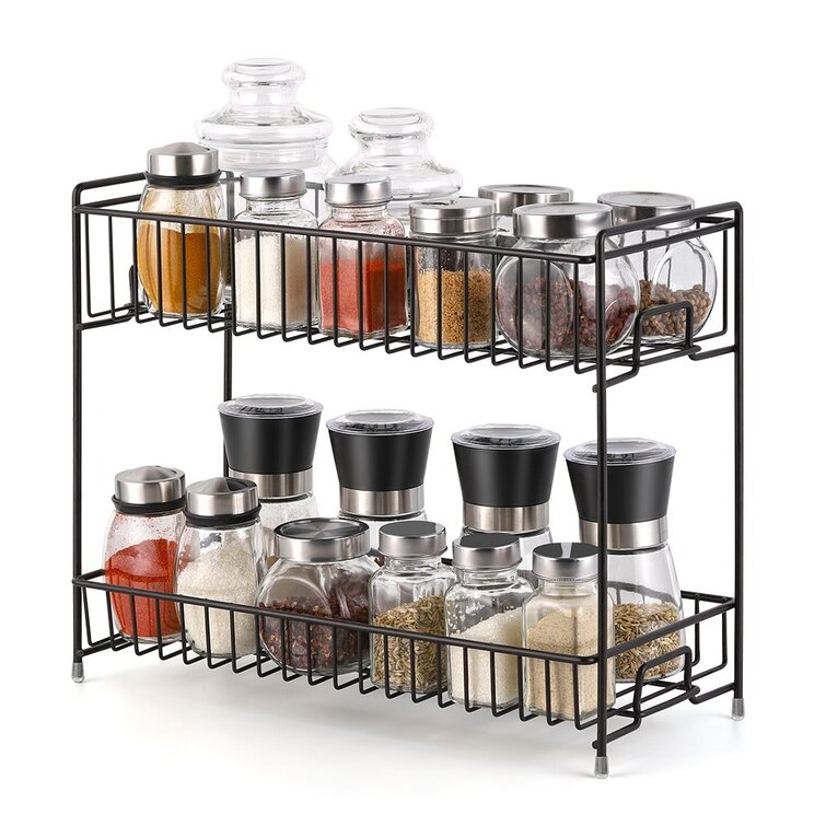 Rebrilliant 2 Tier 20 Jar Spice Rack Wayfair Ca   2 Tier 20 Jar Spice Rack 